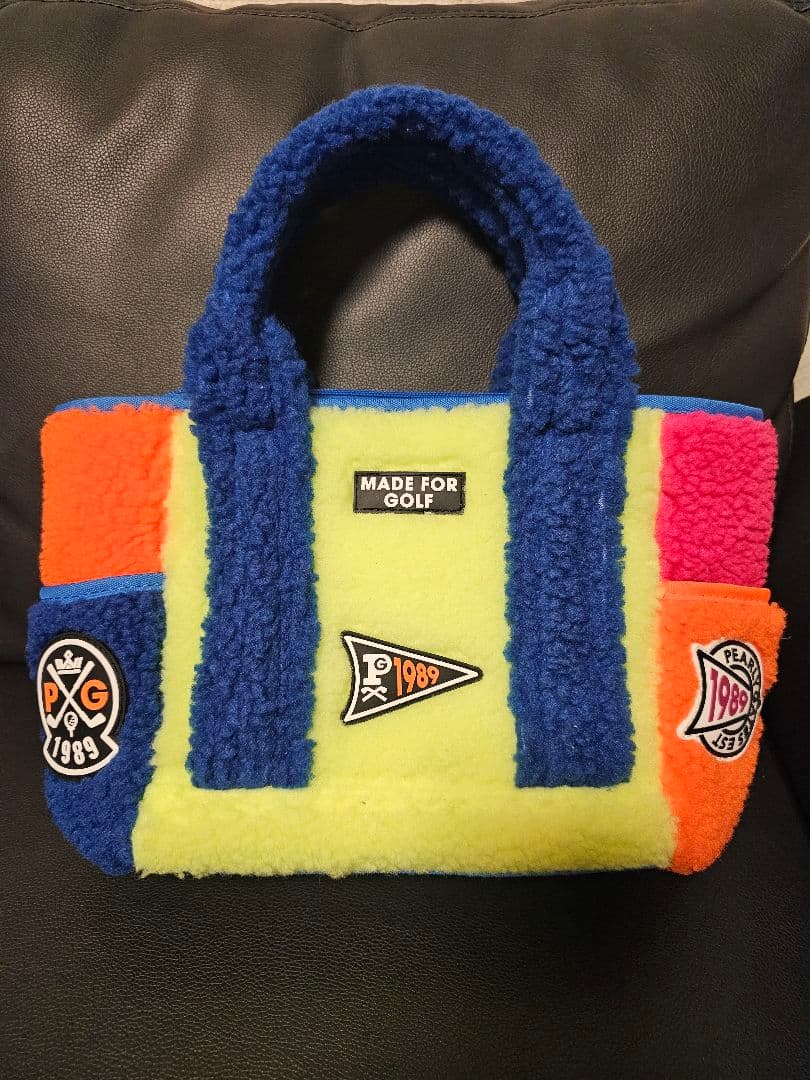 パーリーゲイツ カートバッグ 新品 未使用　ボア　フリース　もこもこ