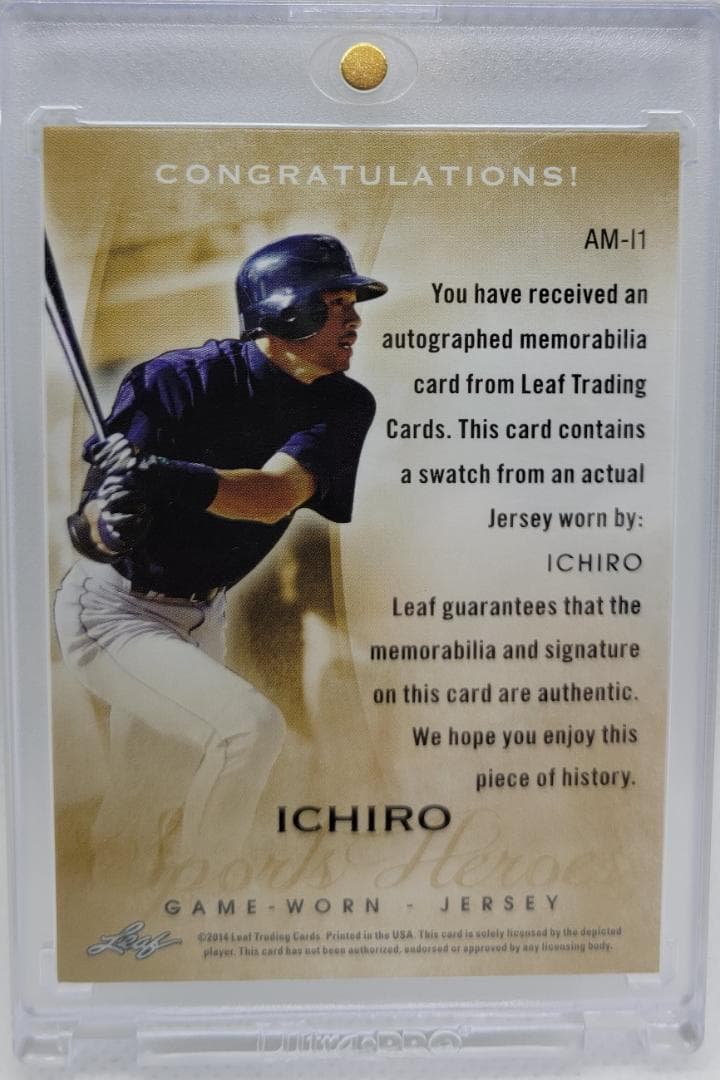 MLB☆イチロー 14 Leaf Big Game 直筆サインジャージカード