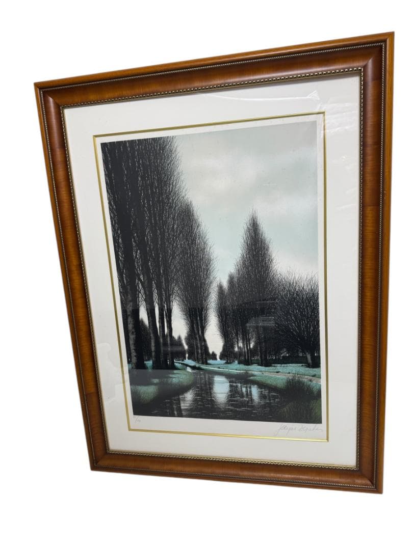 ジャック ・ デペルト　直筆サイン「 ポプラの並木 」