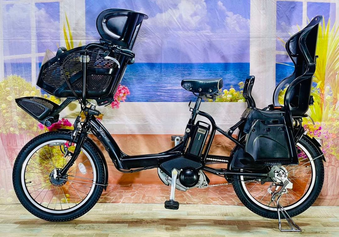 超特価！アンジェリーノ12AH⭐️ブリヂストン子供乗せ電動アシスト自転車Y3284