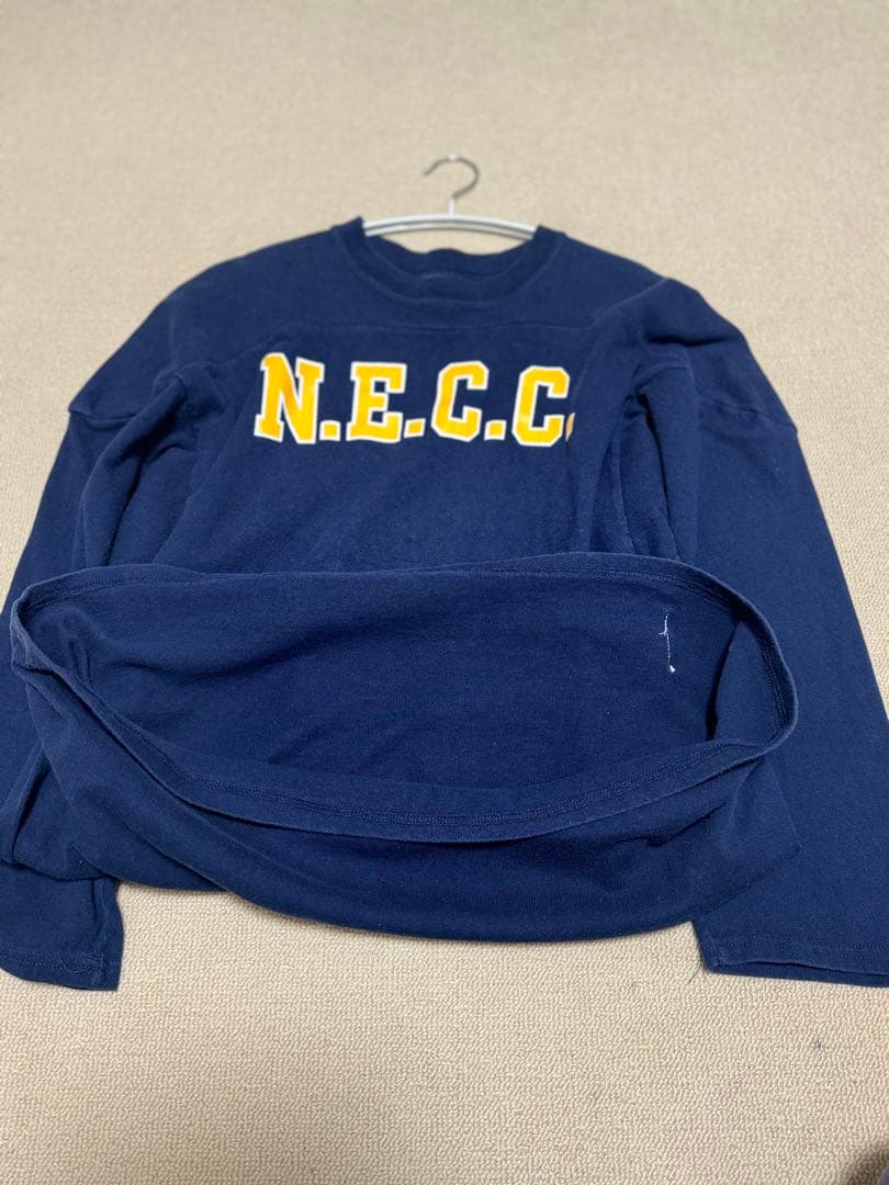 ⭐️染みタグ　フットボールtシャツ　90年代 Champion XL ネイビー