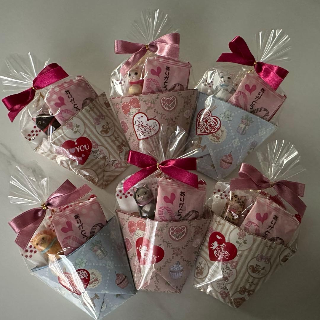 【専用】㉔バレンタインプチギフト　6袋　ハートあられ♡ハートチョコ　友チョコ