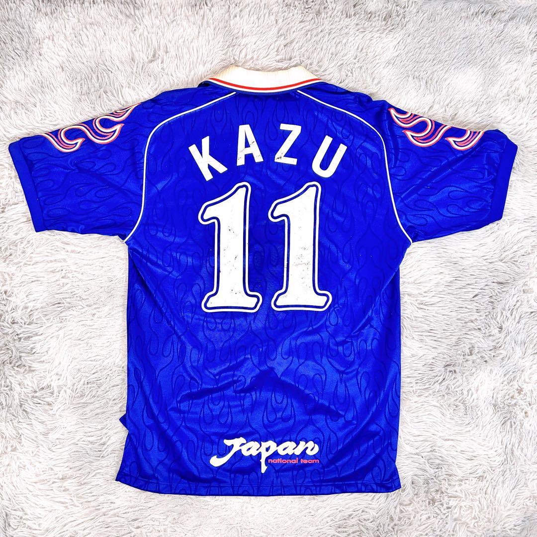 アシックス 日本代表 ユニフォーム フランスW杯 炎モデル 三浦知良 カズ L