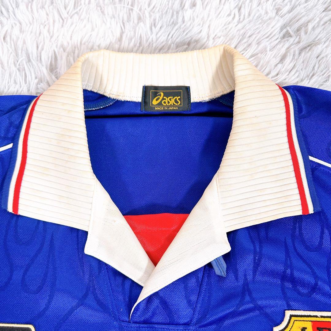 アシックス 日本代表 ユニフォーム フランスW杯 炎モデル 三浦知良 カズ L