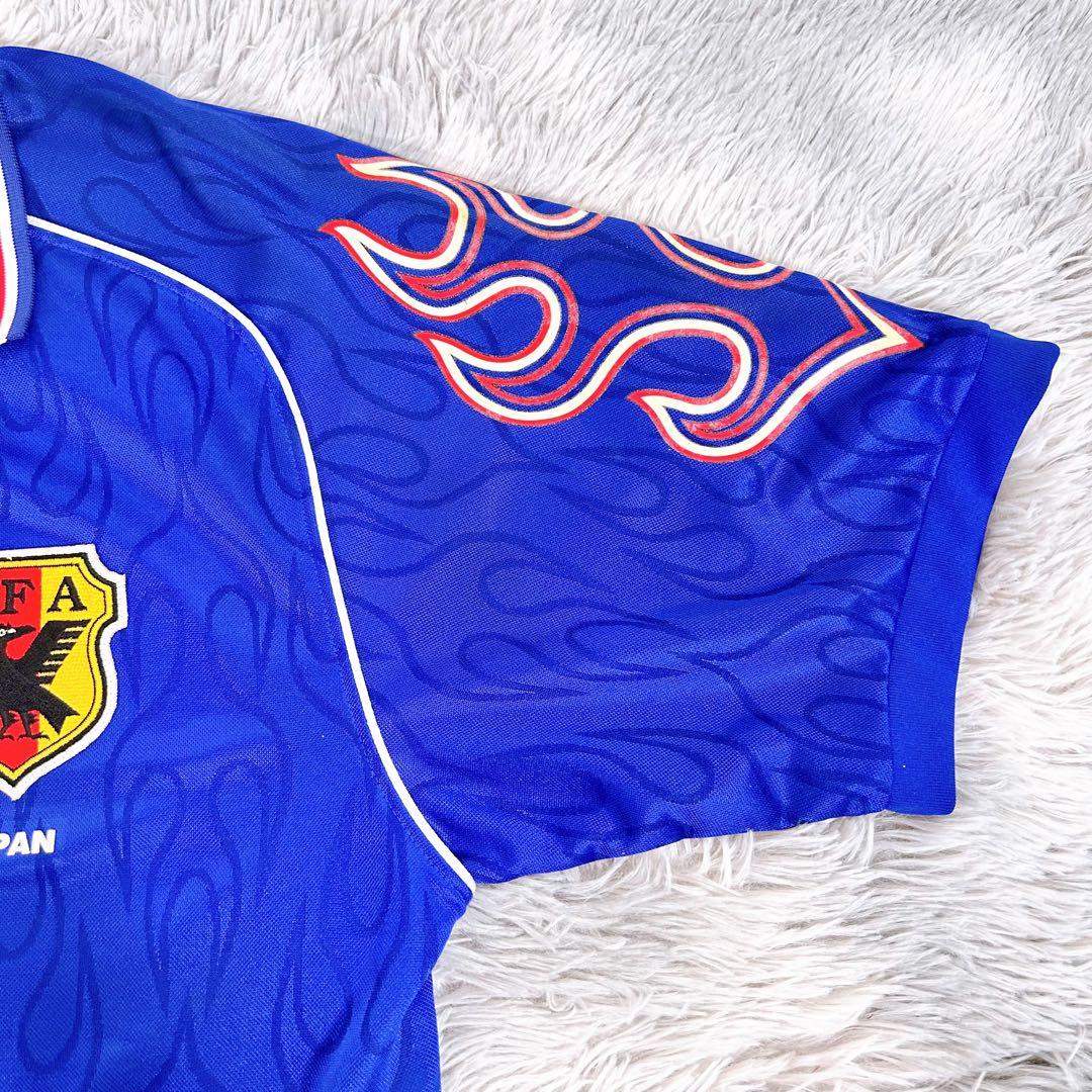 アシックス 日本代表 ユニフォーム フランスW杯 炎モデル 三浦知良 カズ L