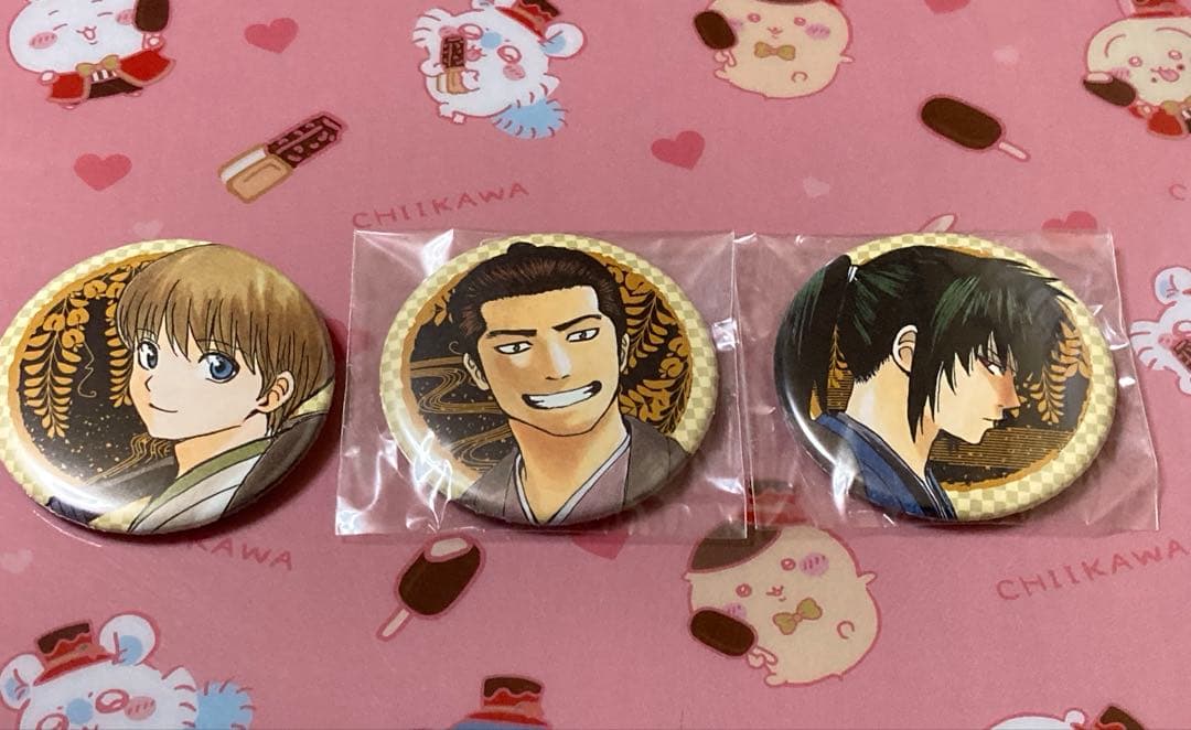 銀魂 大銀魂展 真選組 近藤 土方 沖田 缶バッジ 3点セット