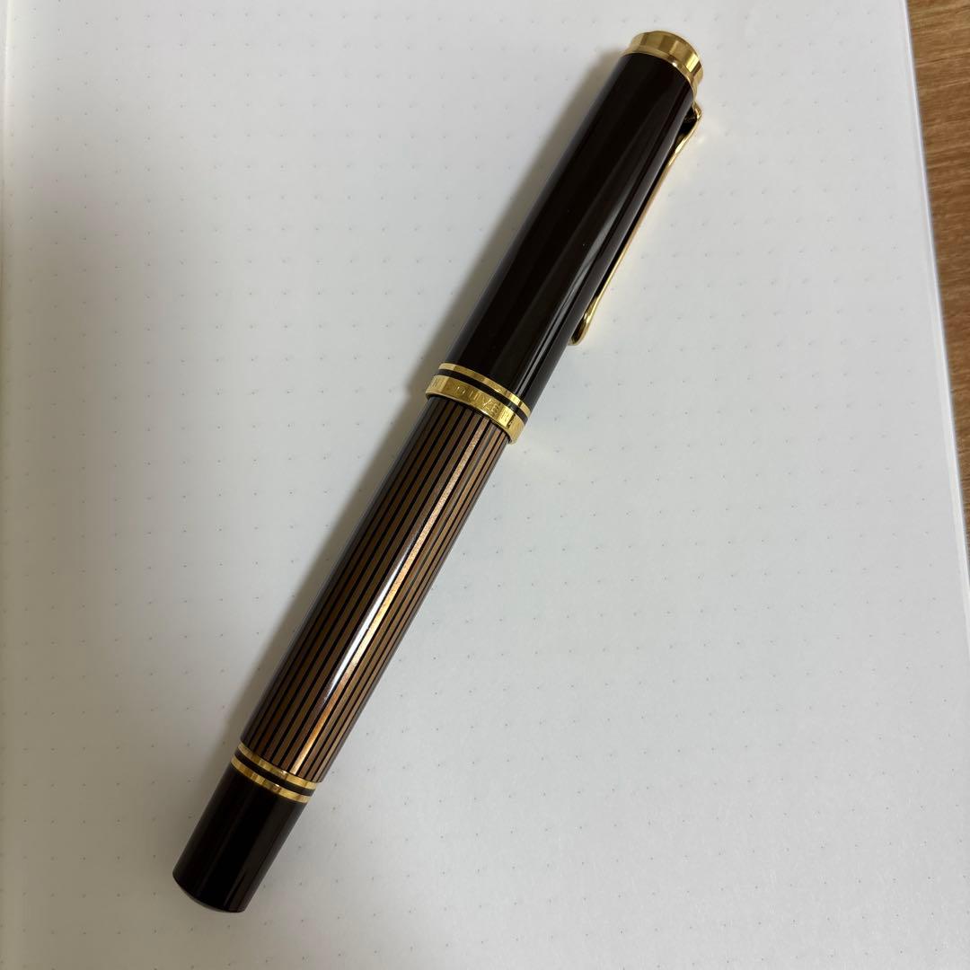 ペリカン　スーベレーン　万年筆　M800　茶鎬　ブラウン　M字