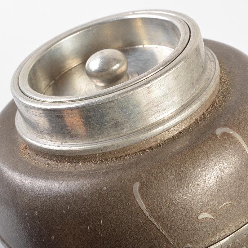 古錫　四君子文　継山造　急須　三越製　茶心壷　茶壷　合計約848g　MR6846