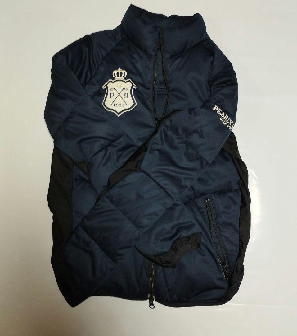 美品　パーリーゲイツ　ダウン90% ゴルフ ダウンジャケット　 紺　ネイビー