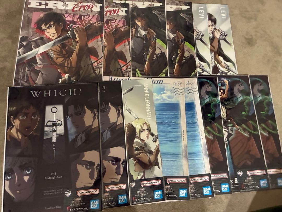 一番くじ 進撃の巨人　A賞 B賞 ラストワン賞　ポスター　14枚セット