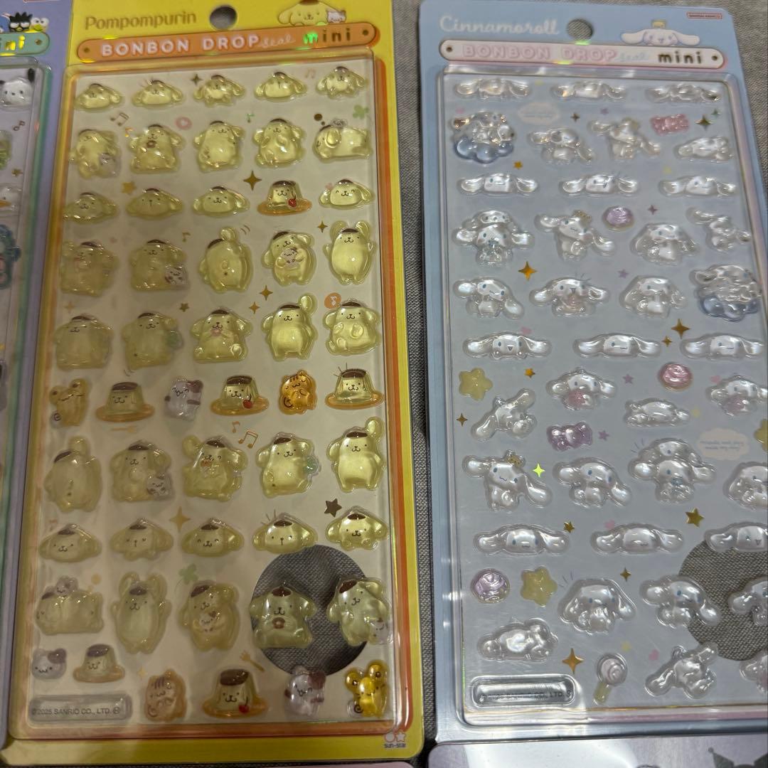 【正規品 新品】サンリオ ボンボンドロップシールミニ 8種コンプ