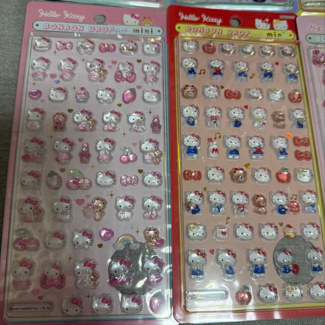 【正規品 新品】サンリオ ボンボンドロップシールミニ 8種コンプ