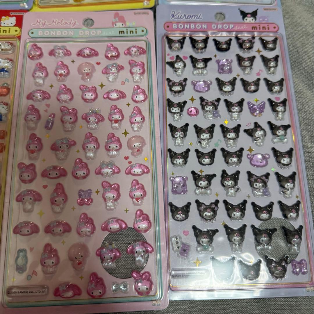 【正規品 新品】サンリオ ボンボンドロップシールミニ 8種コンプ