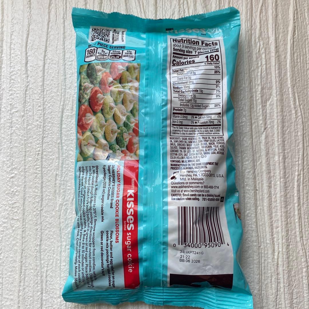 ハーシーズ　HERSHEY'S キスチョコ シュガークッキー2&チェリー4