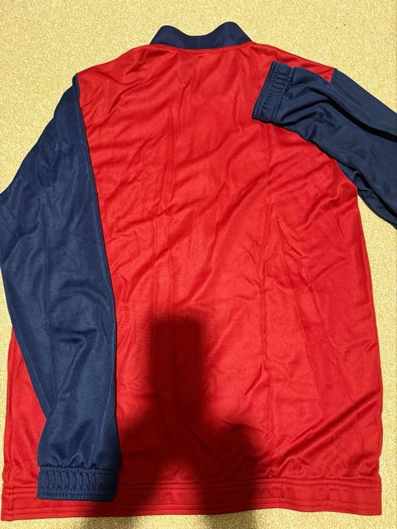 ラグビーチーム adidas ウォームアップウェア レッド/ネイビー　新品未使用