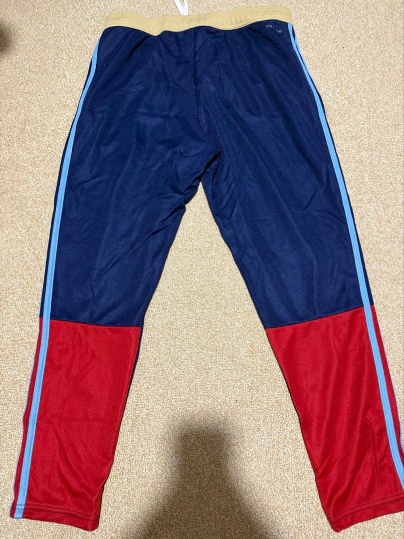 ラグビーチーム adidas ウォームアップウェア レッド/ネイビー　新品未使用