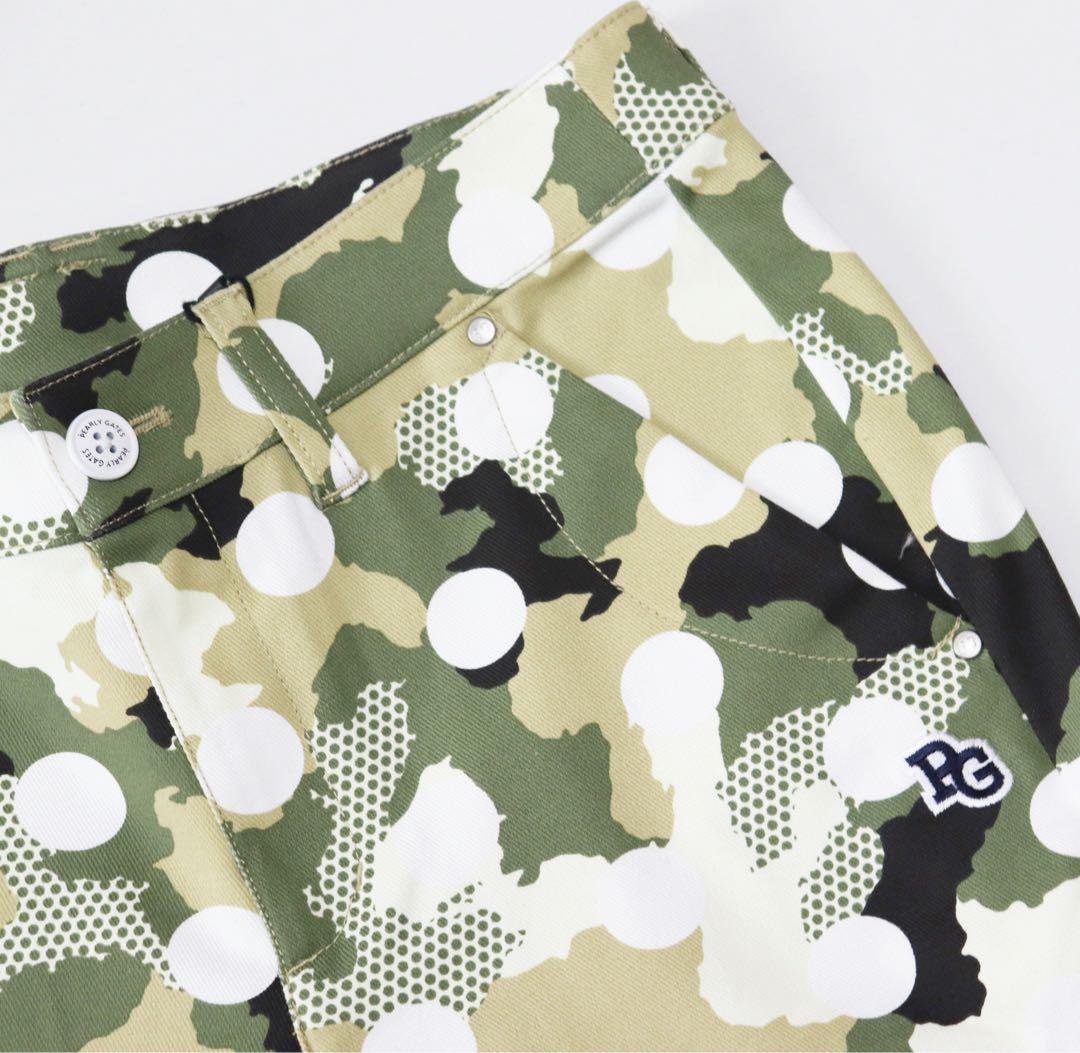 《パーリーゲイツ》新品 薄手 カモフラドット柄 ストレッチパンツ 1(W74)