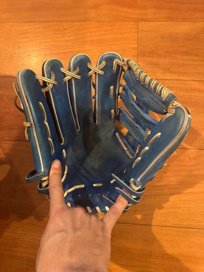 ジュンケイグラブ 青 左投外野手用