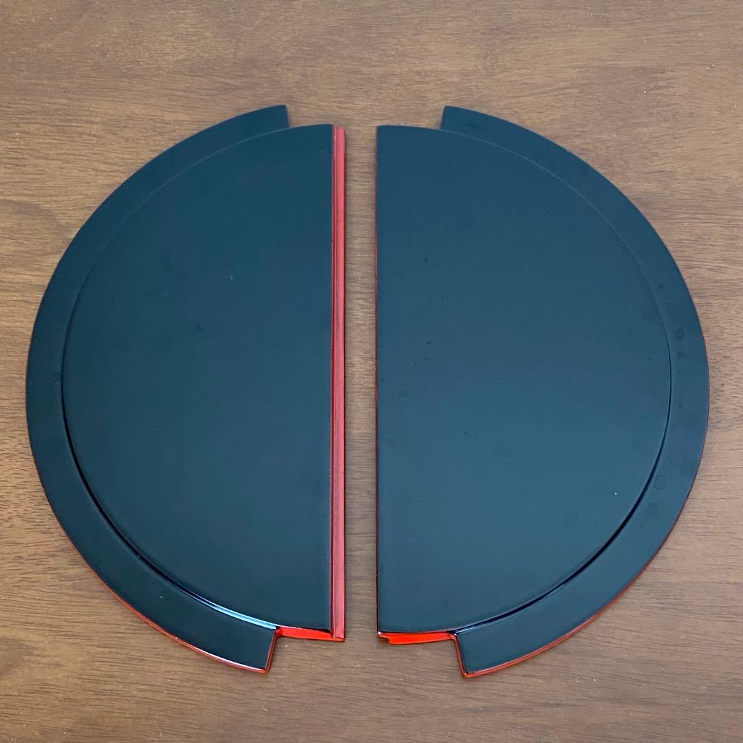 手桶水指 輪島塗 朱　高崎秋峰　共箱入　茶道具　茶器　漆芸　伝統工芸品