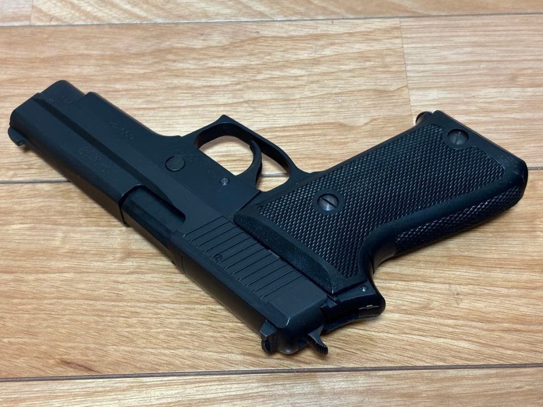 陸上自衛隊 9ｍｍ拳銃用茶革ホルスター 迷彩カバー タナカ 9mm拳銃 ASGK