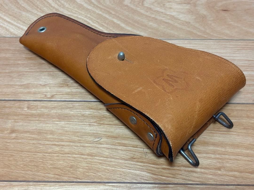 陸上自衛隊 9ｍｍ拳銃用茶革ホルスター 迷彩カバー タナカ 9mm拳銃 ASGK