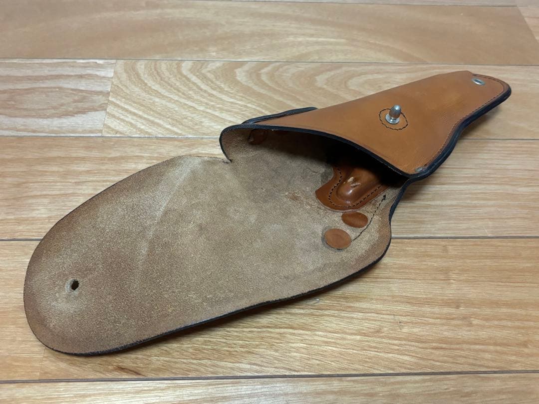 陸上自衛隊 9ｍｍ拳銃用茶革ホルスター 迷彩カバー タナカ 9mm拳銃 ASGK