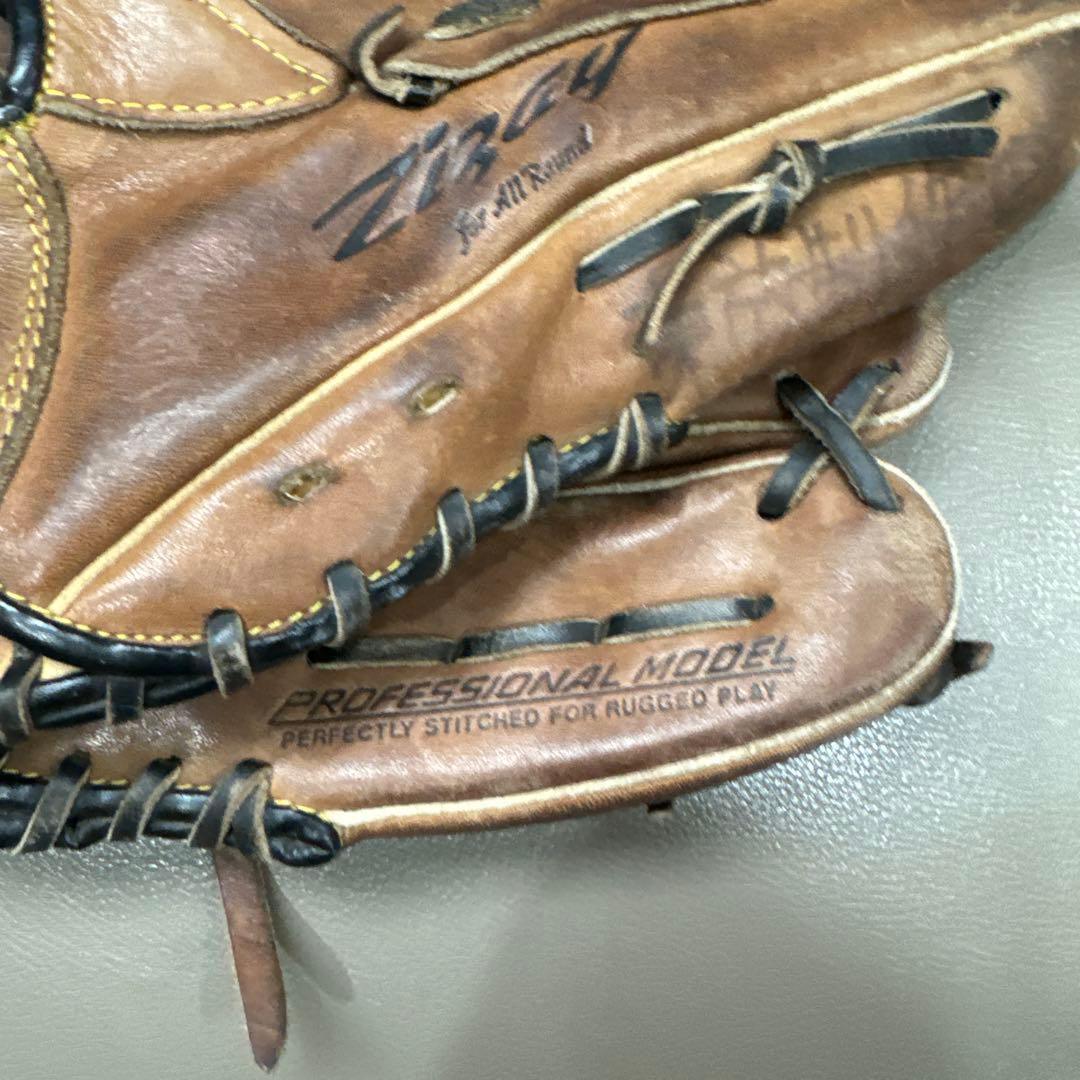 ミズノ野球プロフェッショナルモデル E-Z Pocket 左手グローブ 2個本革