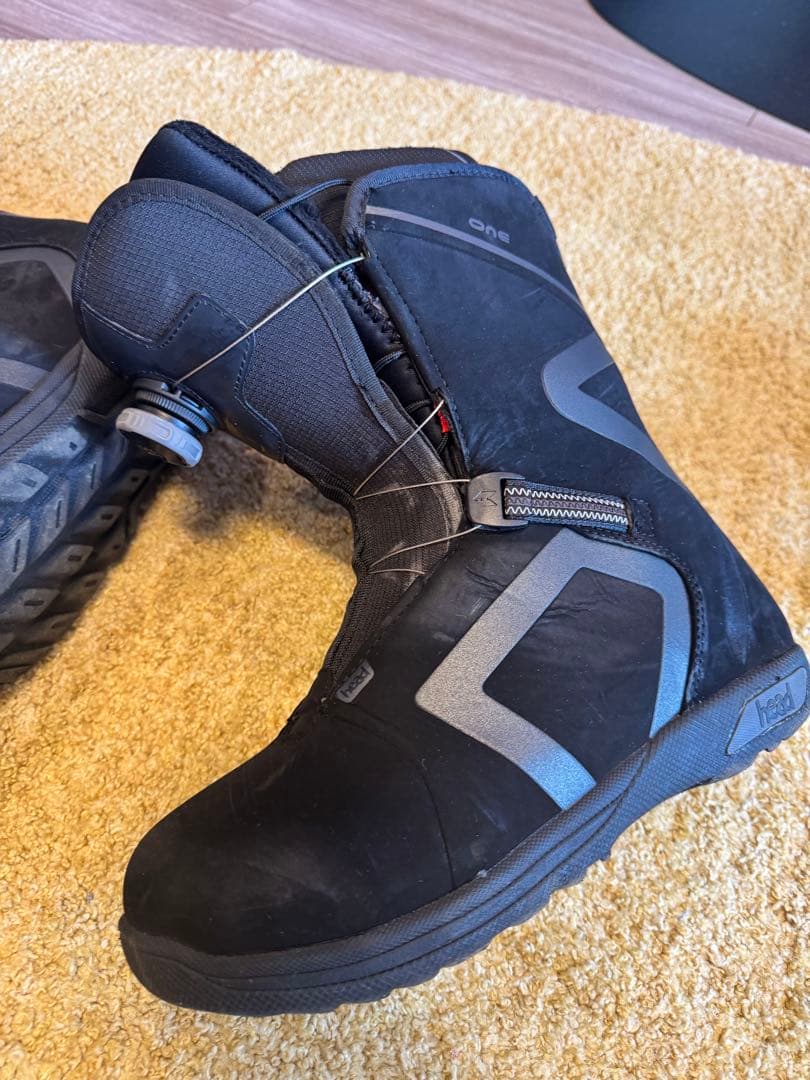 UNIONビンディングブラック・イエロー/head スノーボードブーツ ブラック