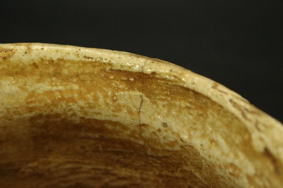 茶道具 古志野 茶碗 古美術(A808)