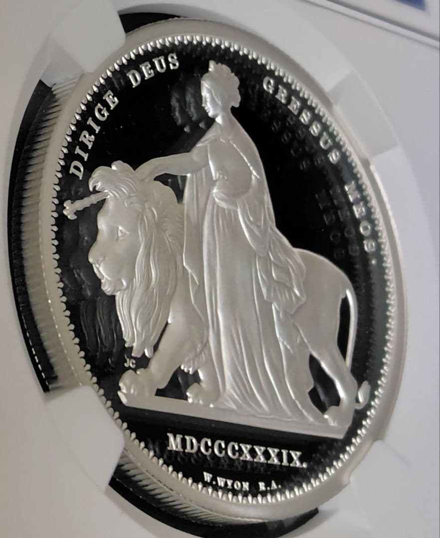 最高鑑定 2025 オルダニー 銀貨 NGC PF70UC FR ウナとライオン