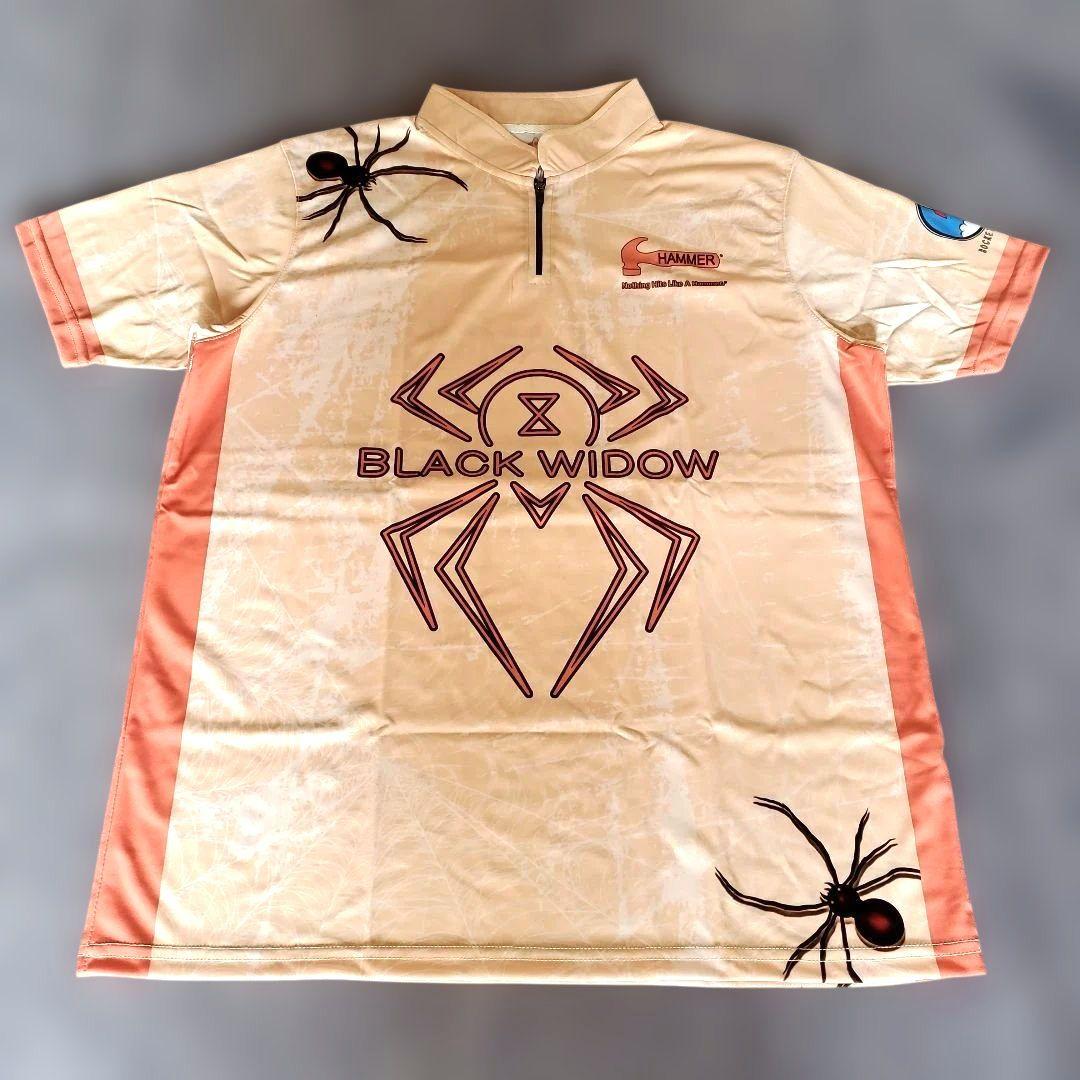 ✨新品✨ボウリングウェア　【L】　ブラックウィドー　オレンジ