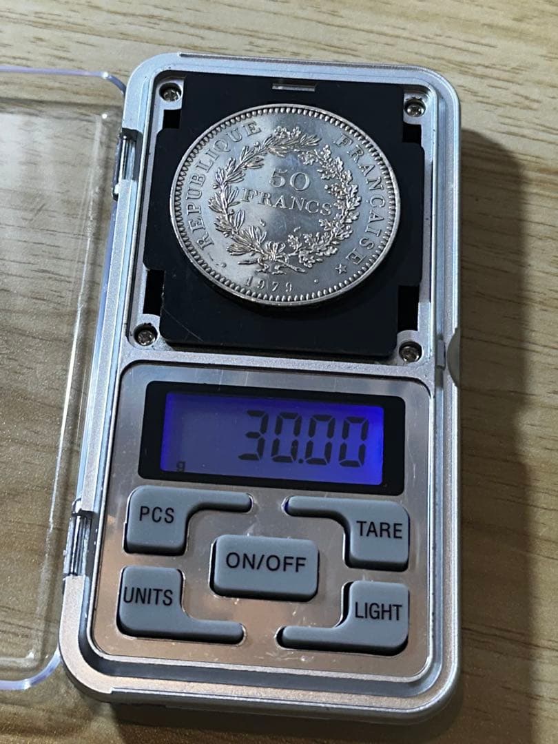 フランス 50フラン銀貨 4枚+5フラン銀貨 1枚