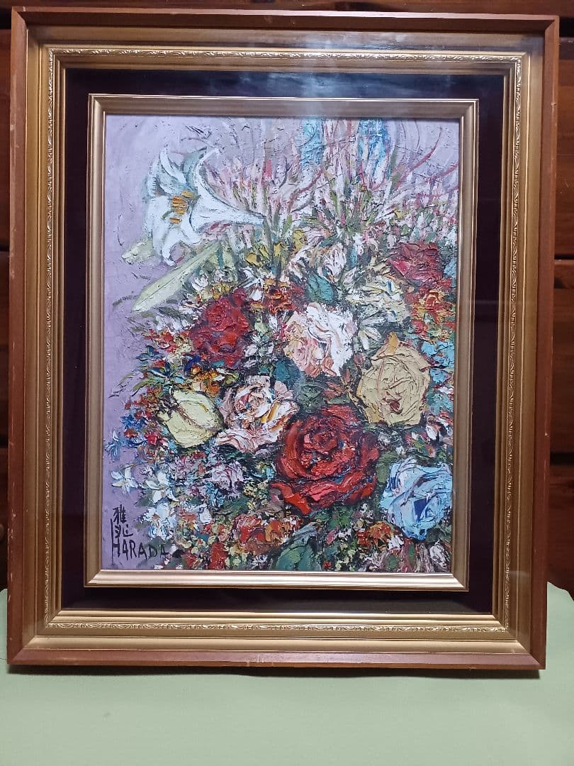 ◆原田雅兆　「blossom」（仮題）　油彩　F6号　元現展創立会員・副会長◆