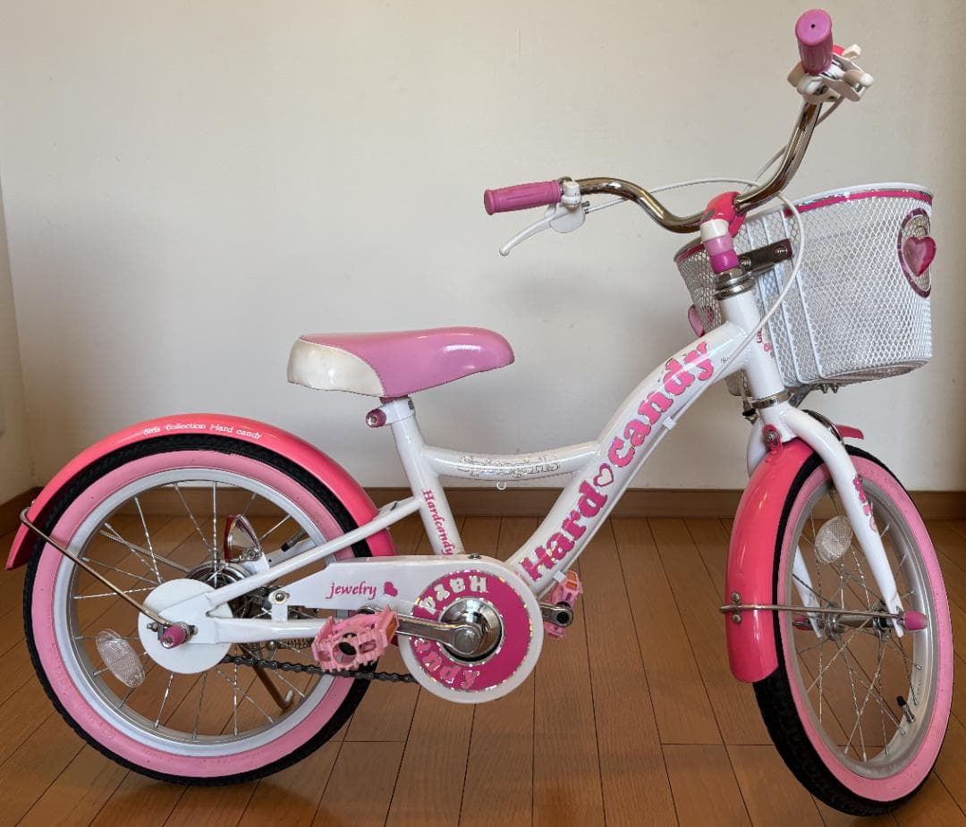 子供用自転車　Hard♡candy 16インチ　補助輪＆ヘルメット付き