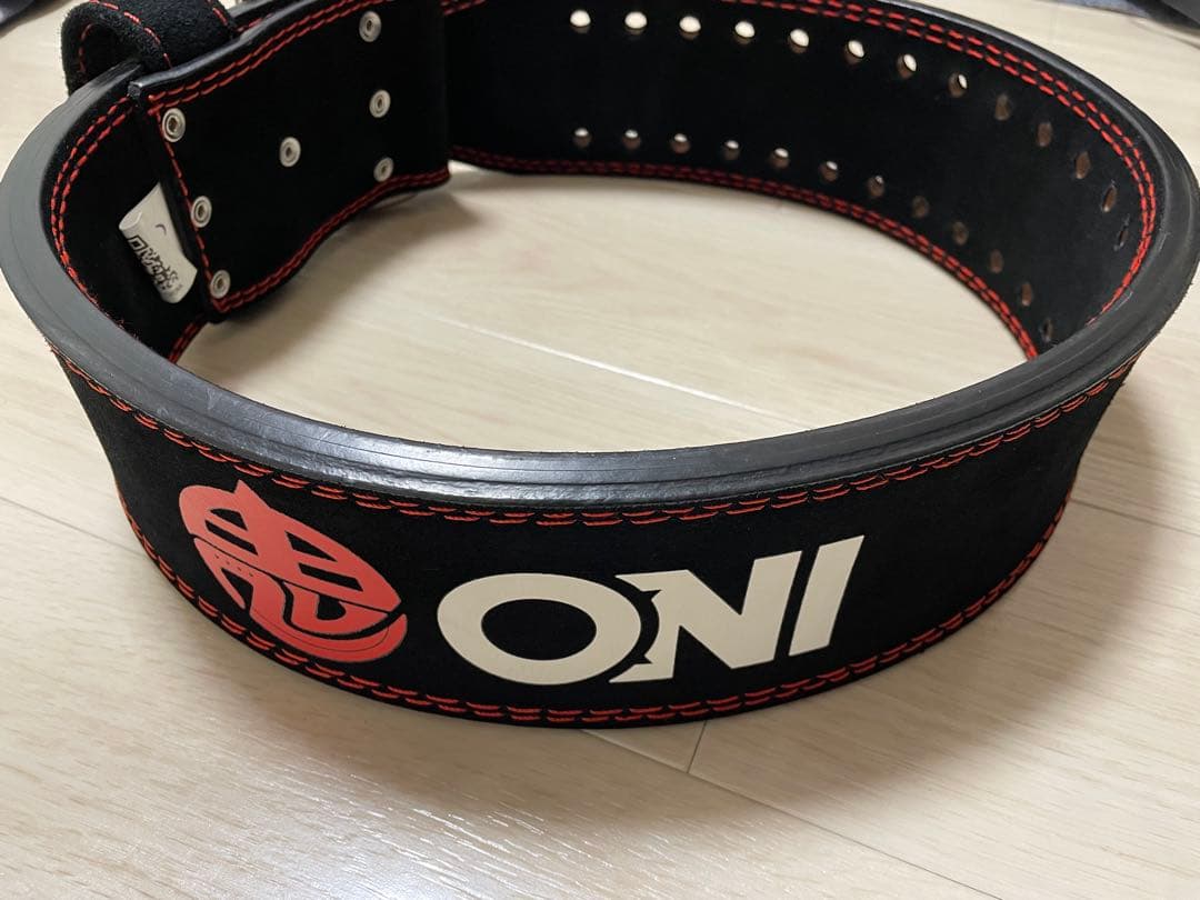 ONI（鬼）パワーベルト シングルピン Mサイズ相当 全長115cm IPF公認