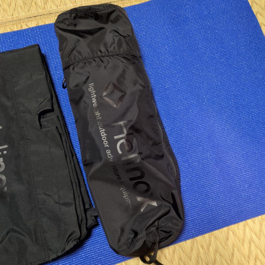 【美品】Helinoxコットワンコンバーチブル　ブラックアウト　キャンプコット