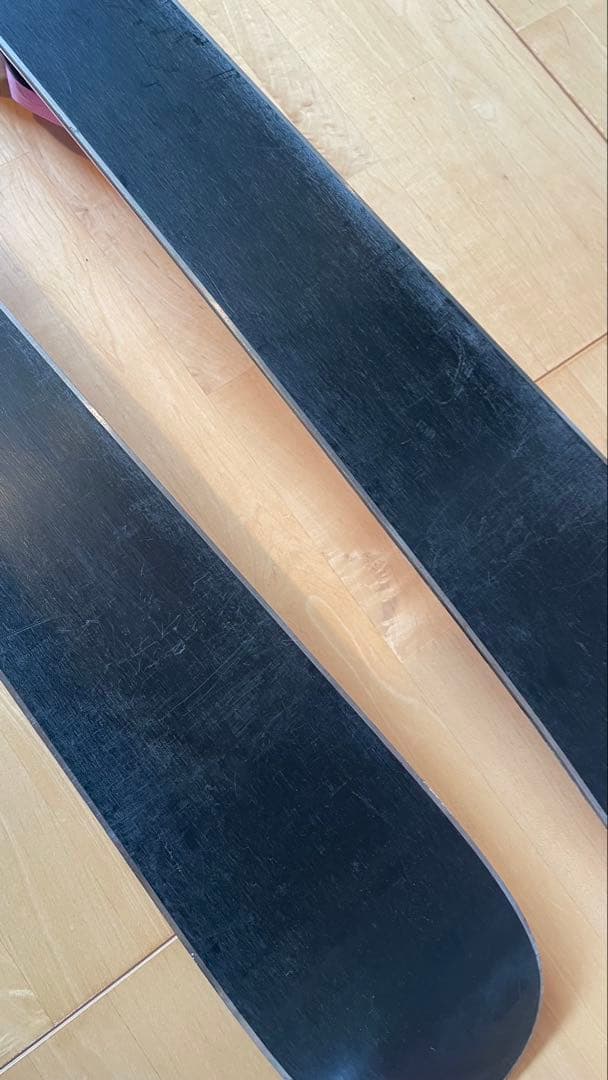 カービングスキー板106cmセットビンディングストックkazamaピンク