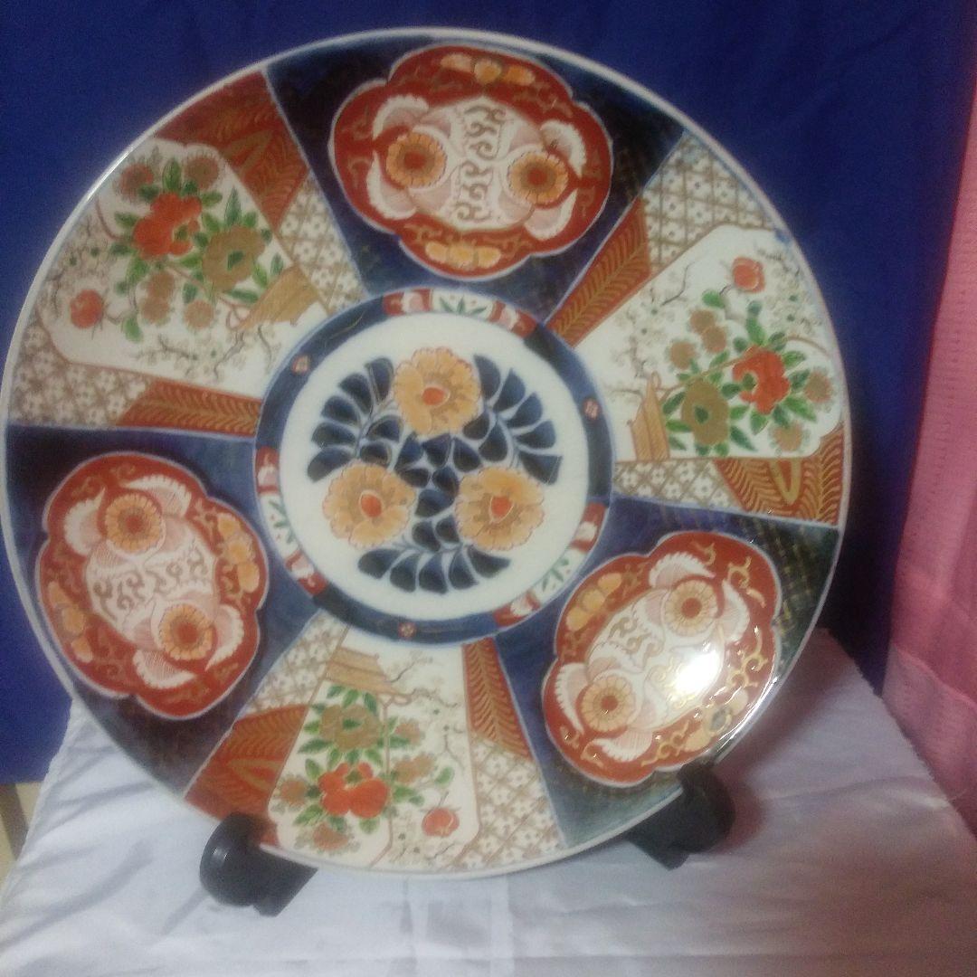 古伊万里色絵大皿
