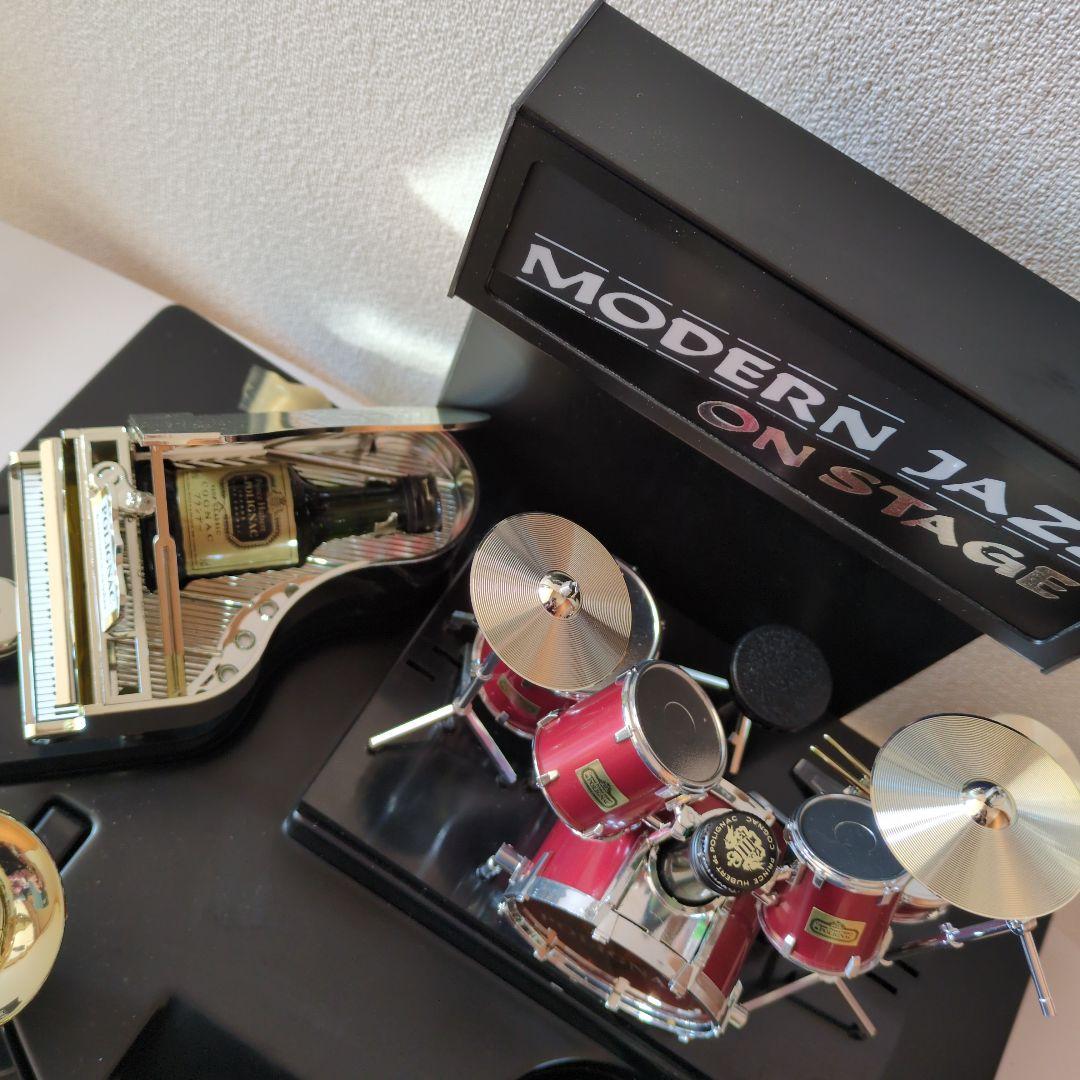 ジャズセット ミニボトル付き 楽器 置物 洋酒ミニチュアボトル　レア物　 レトロ