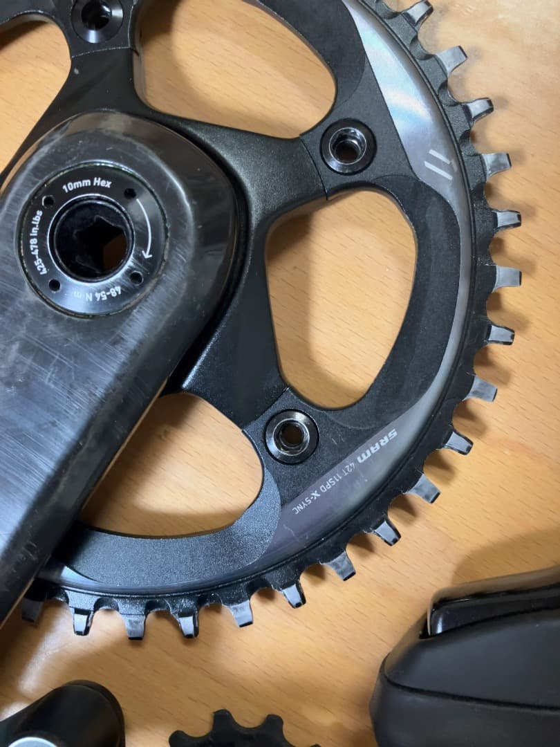 SRAM機械式11速クランク(170)、シフター(1x)、RD、スプロケセット