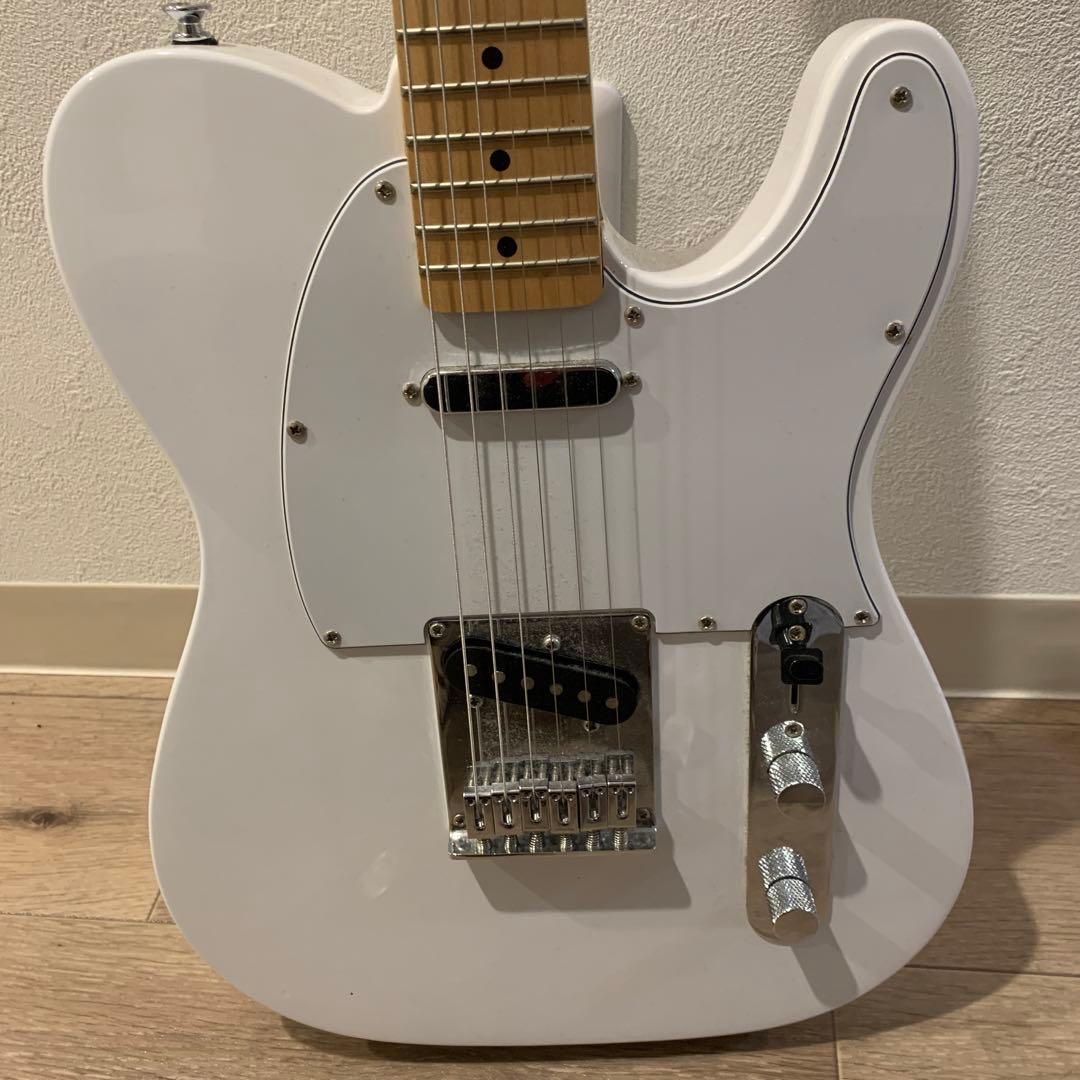 ホワイト テレキャスタータイプ エレキギター
