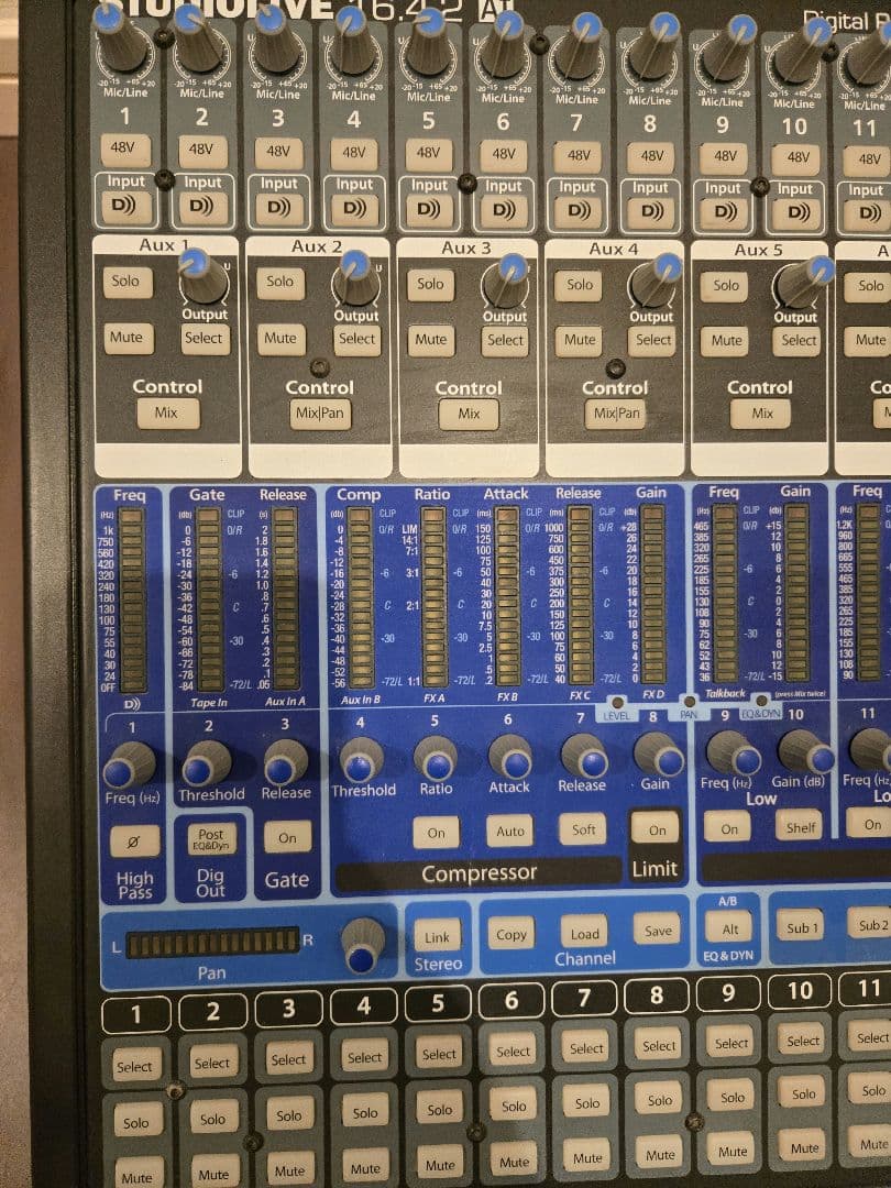 【PreSouns】卓上デジタルミキサーStudioLIVE16.4.2AI