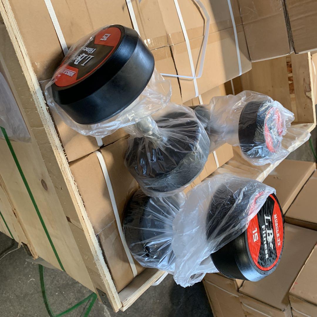 業務用ラバーダンベル 2.5kg から30kg 12セット