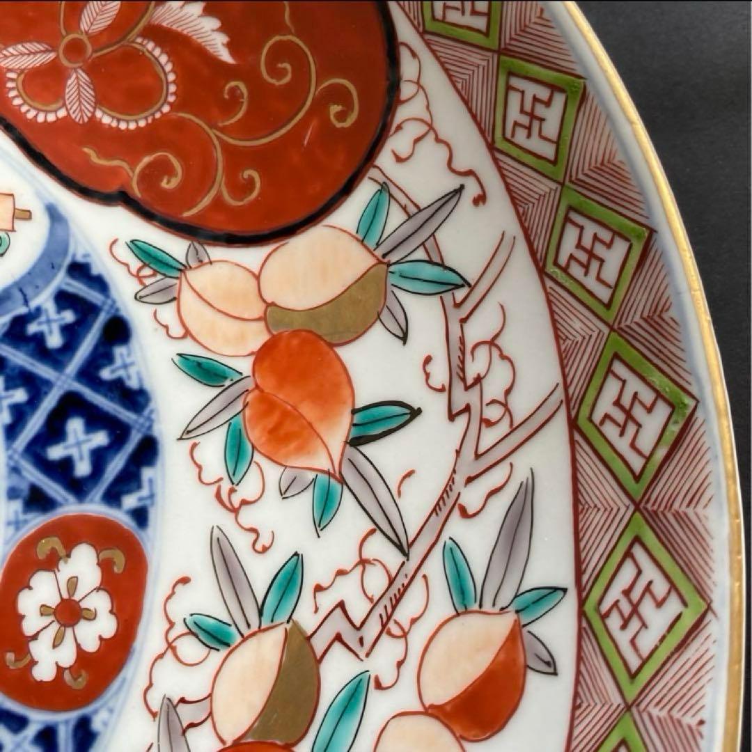 大皿 飾り皿 伊万里焼 大明萬歴年製 31cm