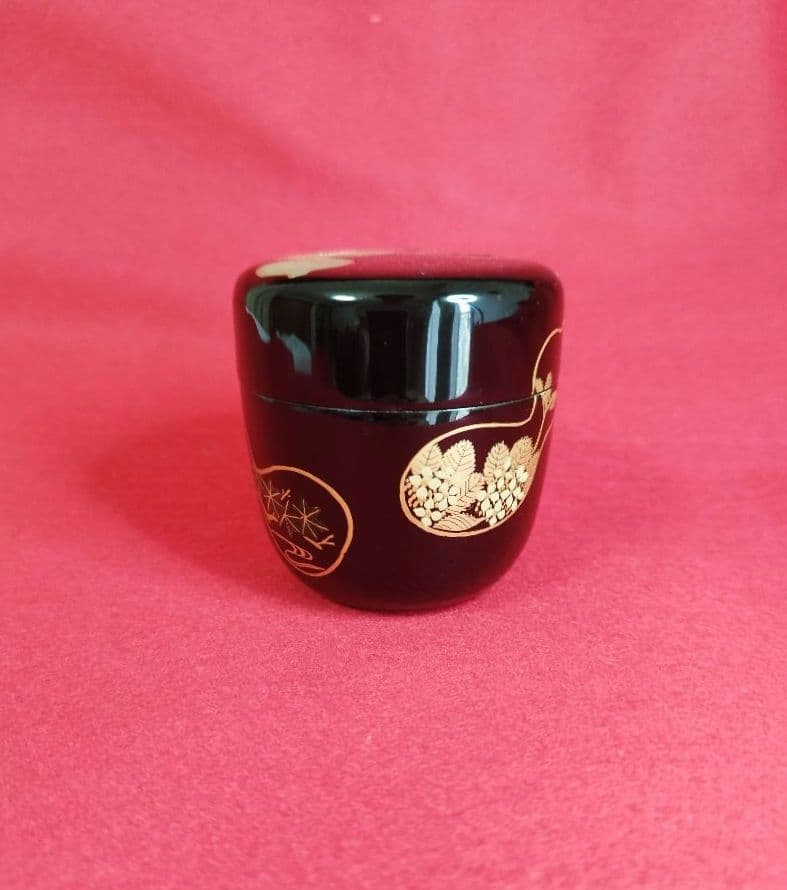 蒔絵中棗　六瓢中棗　茶道具