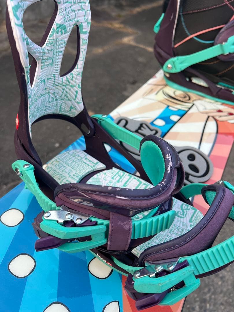 女性、グラトリに最適‼︎BOUNDの板とビンディング、ブーツのセット