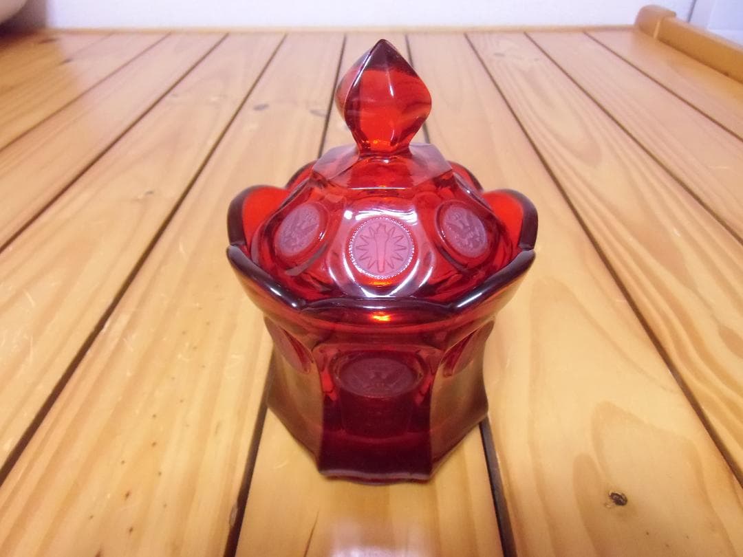 ★アメリカ軍＊ＲＯＴＣガラス製＊ボンボニエール（実物）