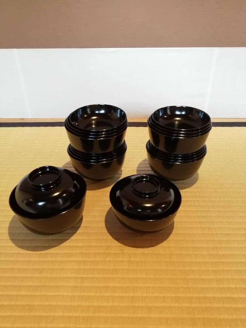 【茶事道具】山中塗茶懐石道具一揃　懐石380