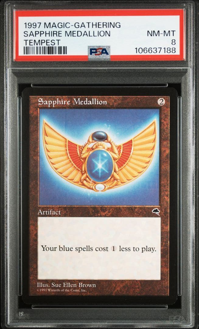 PSA8 サファイアの大メダル　チャーリー•ブラウンエラー