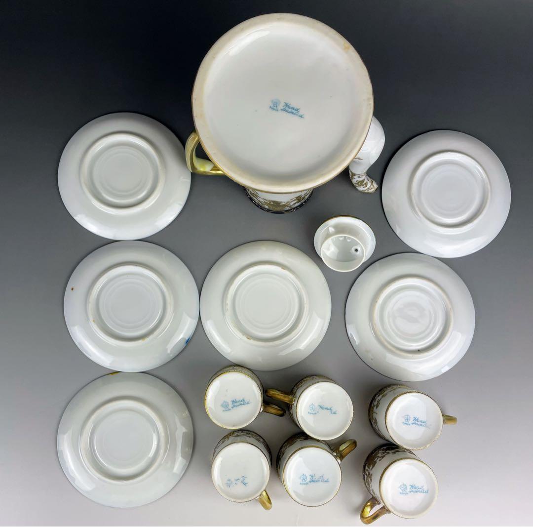 【専用】オールノリタケ デミタスセット ティーポット カップ ソーサー2客セット